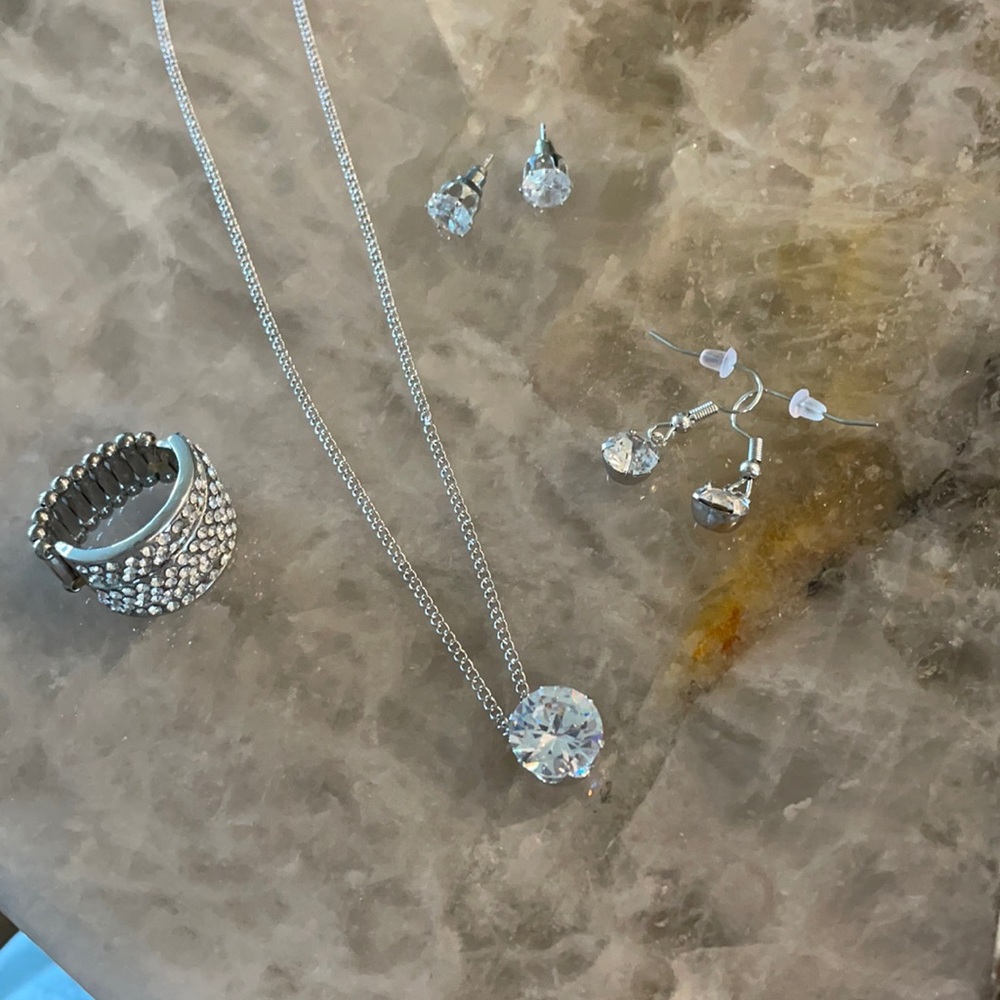 Rhinestone jewelry set